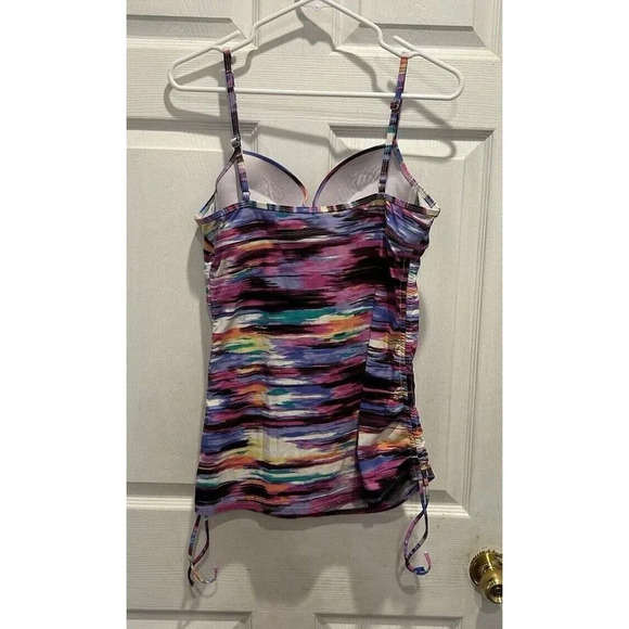 Love Your Assets By Sara Blakely Spanx Multicolor Tankini Size Large Swimsuit - Picture 3 of 8